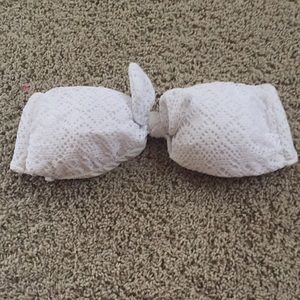 VS White crochet bikini top